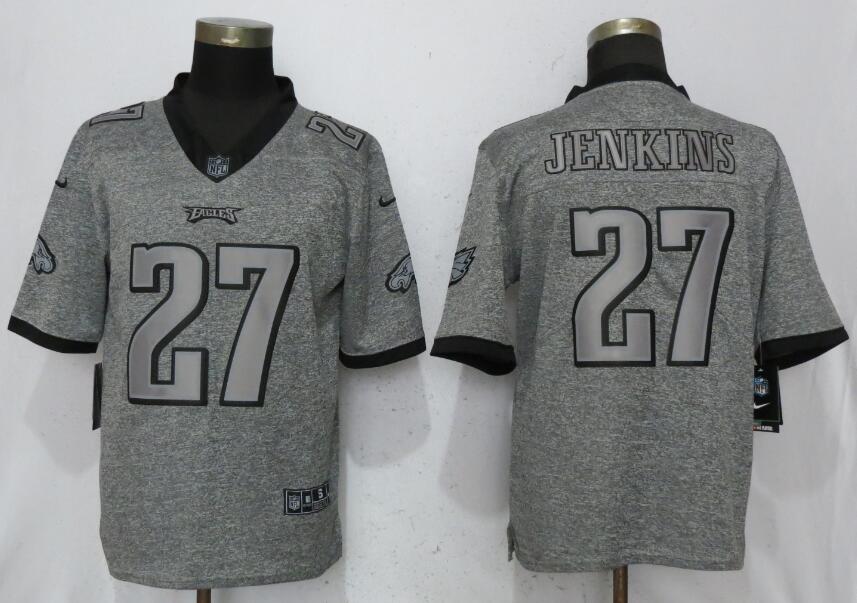 Men Philadelphia Eagles #27 Jenkins Gray Vapor Untouchable Stitched Gridiron Nike Limited NFL Jerseys->philadelphia eagles->NFL Jersey